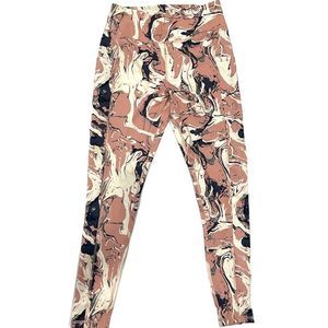 Exercise leggings Pants marble Pink Design cell phone side pockets high …